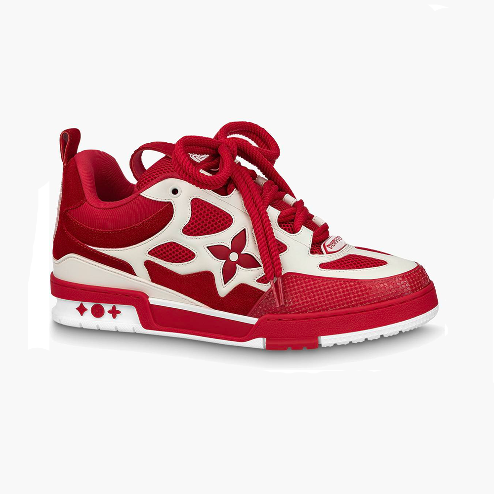 LV Skate Sneaker Red White