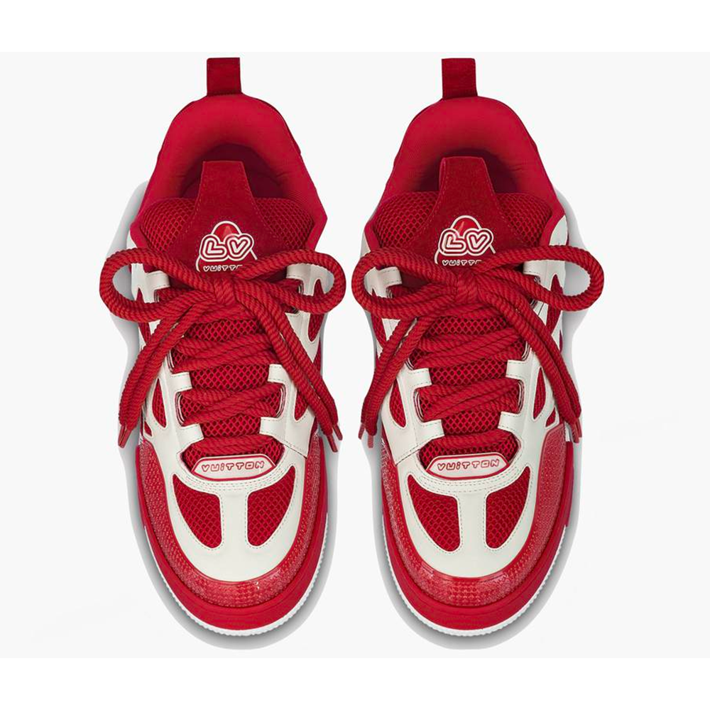 LV Skate Sneaker Red White