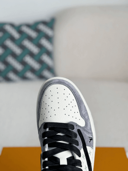 LV x Air Jordan 1 OG SP Travis Scott x Fragment Grey Black Sneaker