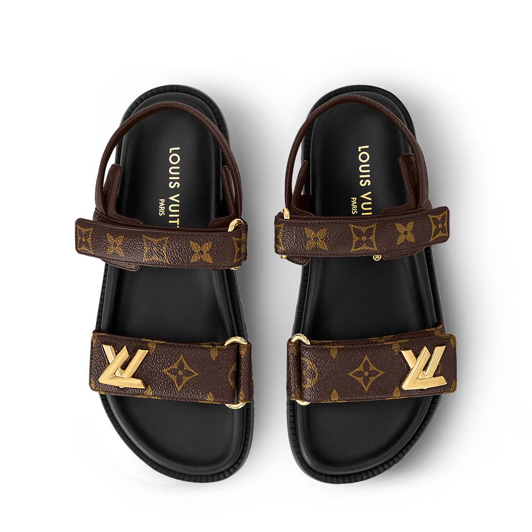 LV Sunset Flat Comfort Sandals ‘Cocoa Brown’